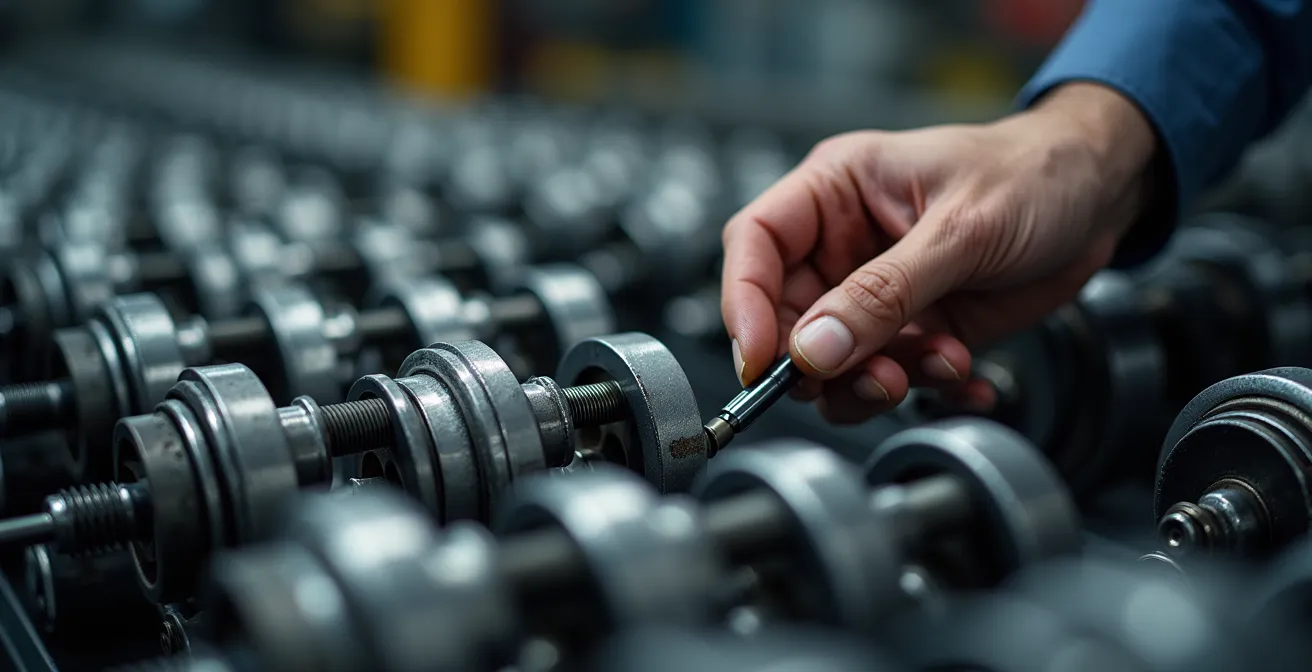 Technicus werkt aan identieke voertuigen in moderne werkplaats toont efficiëntie van merkstandaardisatie