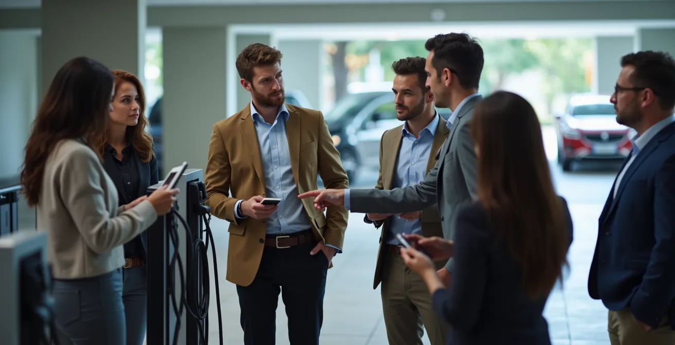 Visuele weergave van dynamisch reserveringssysteem voor laadpalen