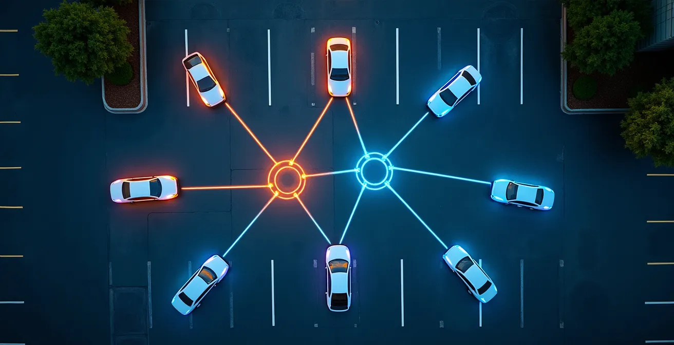 Efficiënte verdeling van laadpalen op bedrijfsparkeerplaats