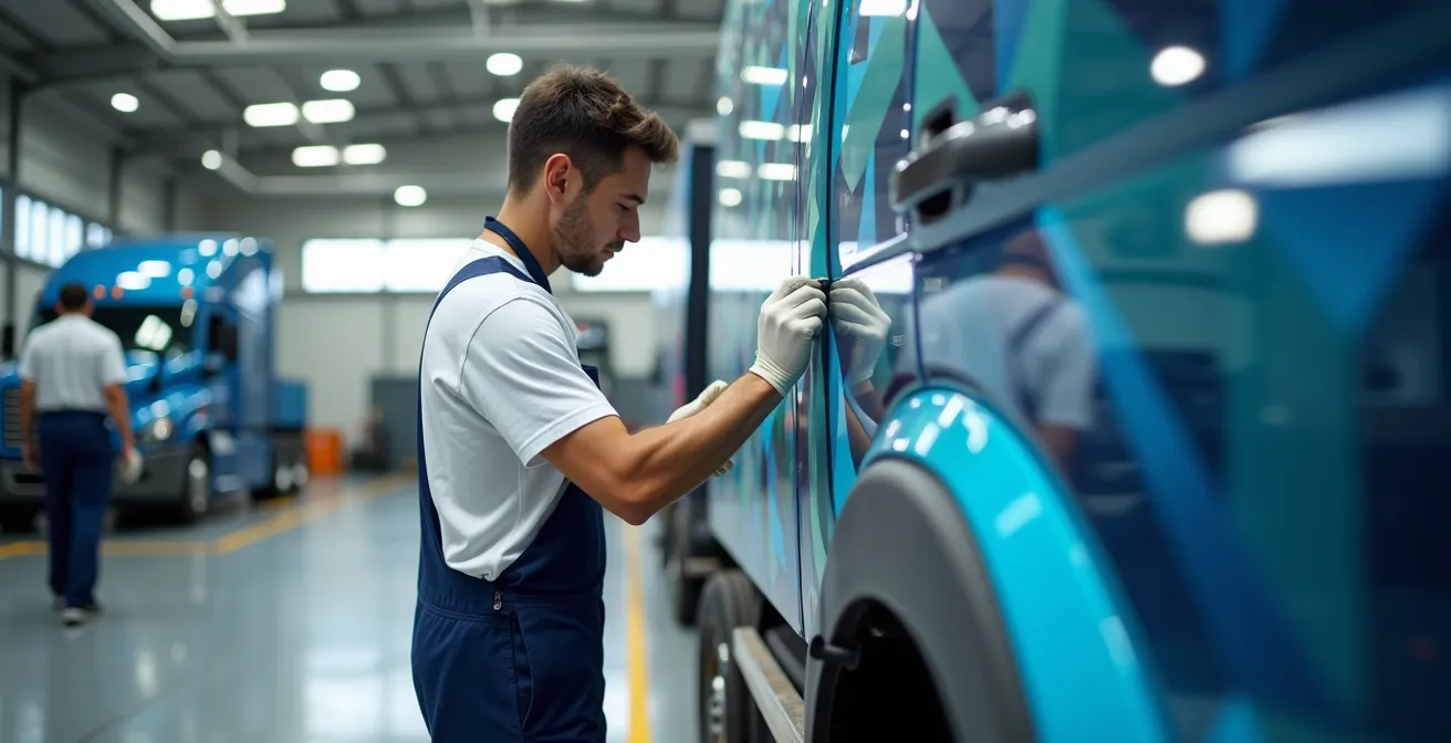 Overzicht van systematisch bestickeringsproces voor grote vloot zonder operationele onderbreking